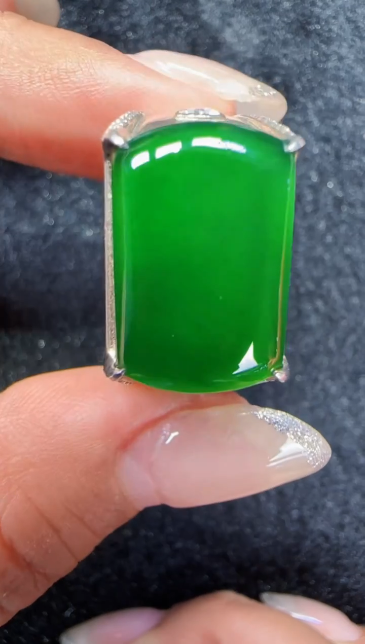 未镶嵌定制翡翠翡翠戒指87