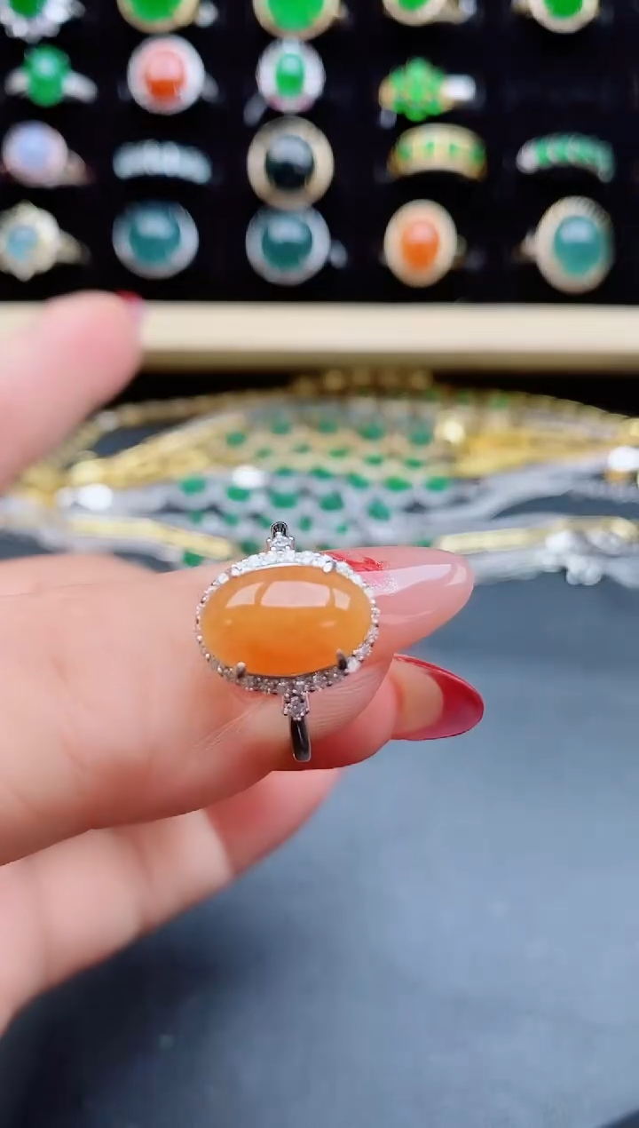 【闪购商品】翡翠戒指银S925镶嵌321321