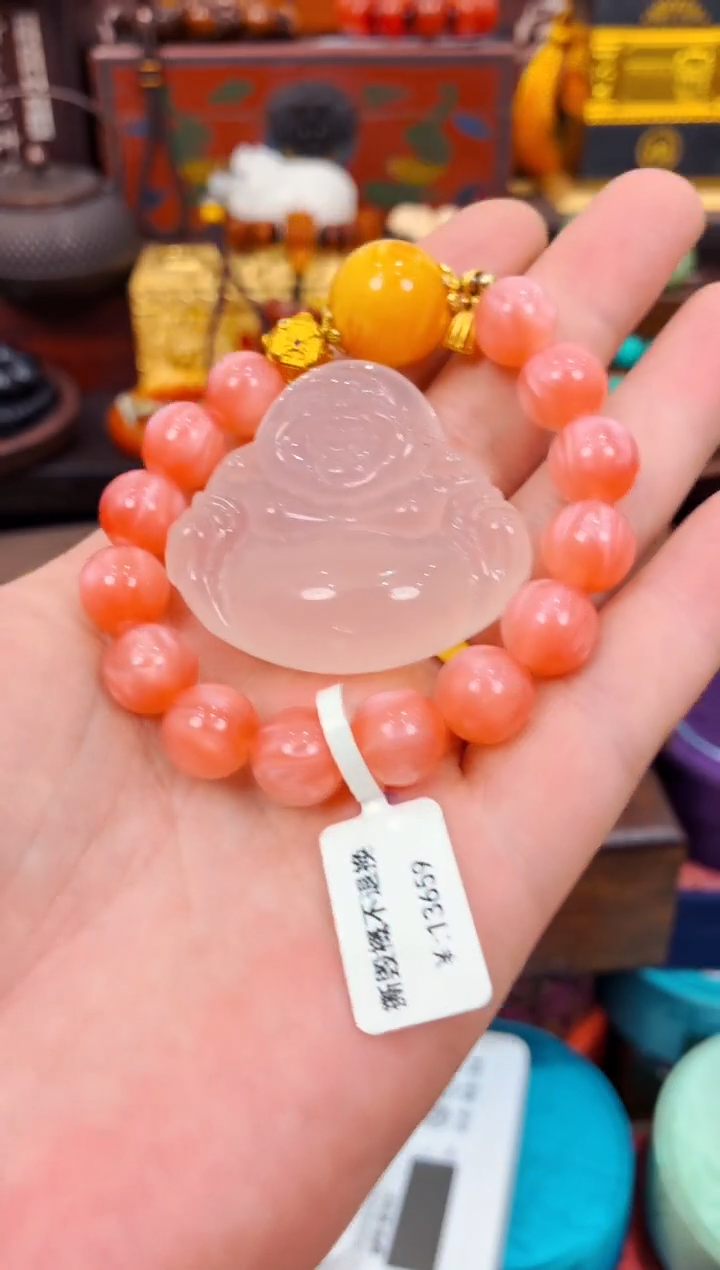 18K金镶嵌蜜蜡手链精品精品精品精品