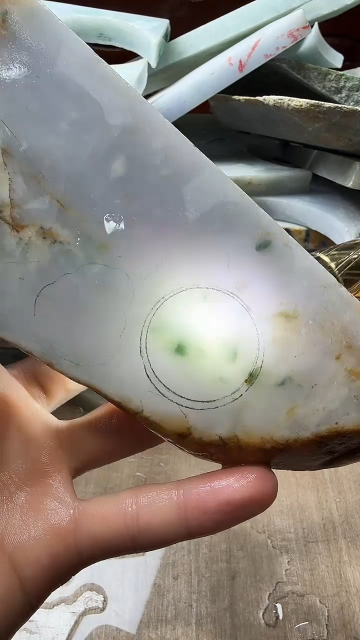 裸石翡翠天然翡翠A货花621