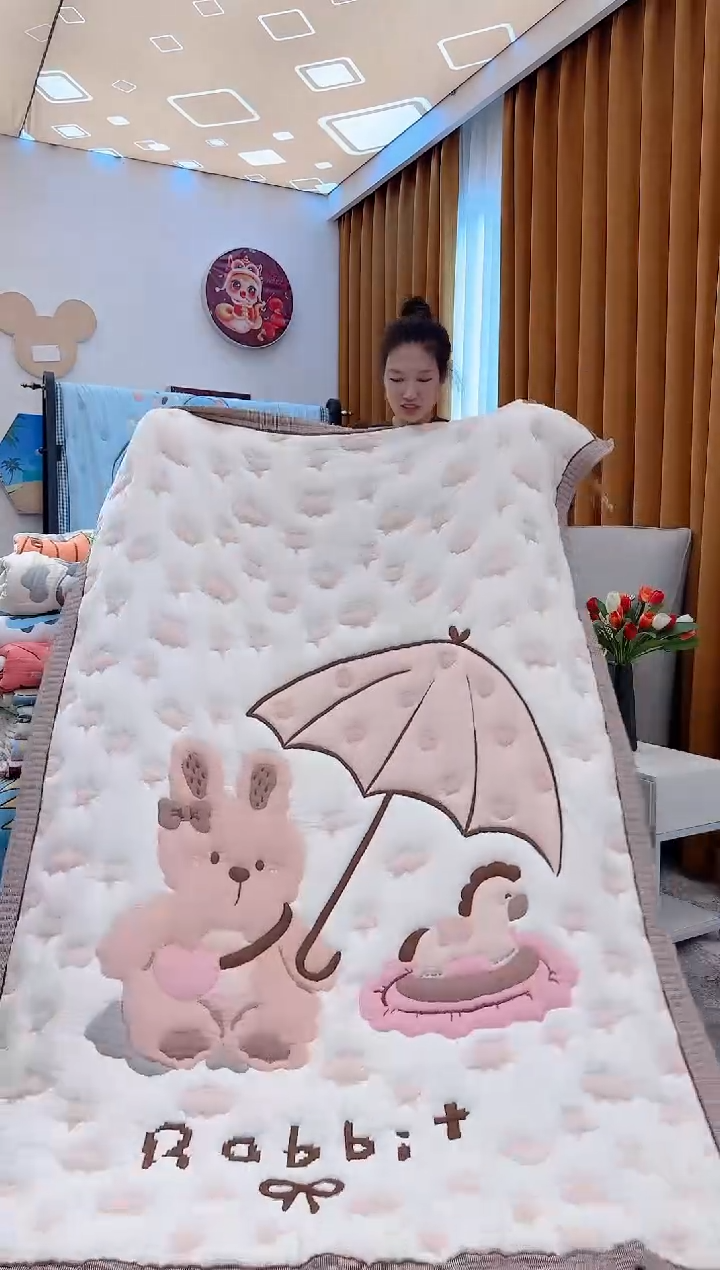 棉质花木马兔-150x200