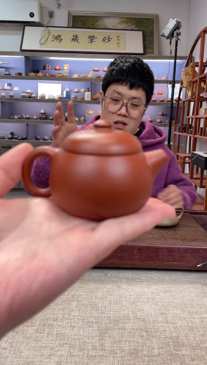 【闪购商品】紫砂茶壶朱泥 小梁旦