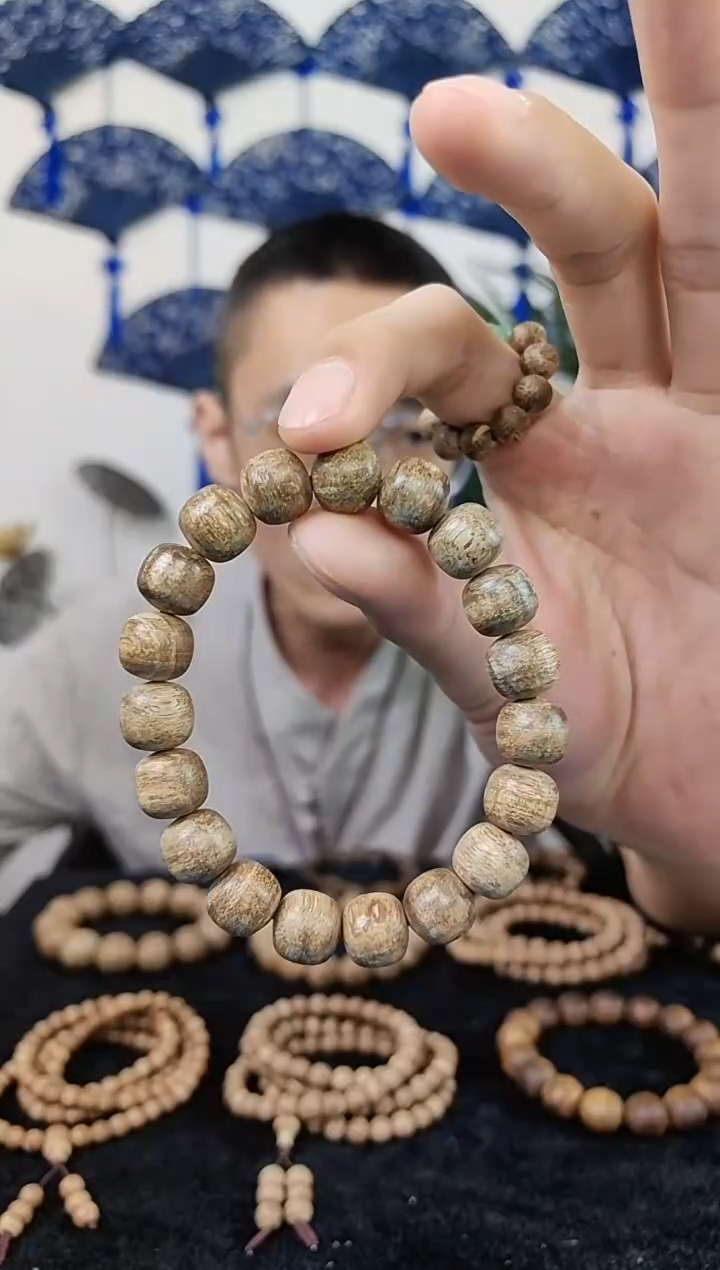 【闪购商品】沉香手串海南天然虫漏沉香1.0圆珠单圈