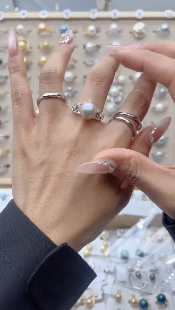 戒指合金淡水珍珠0.0