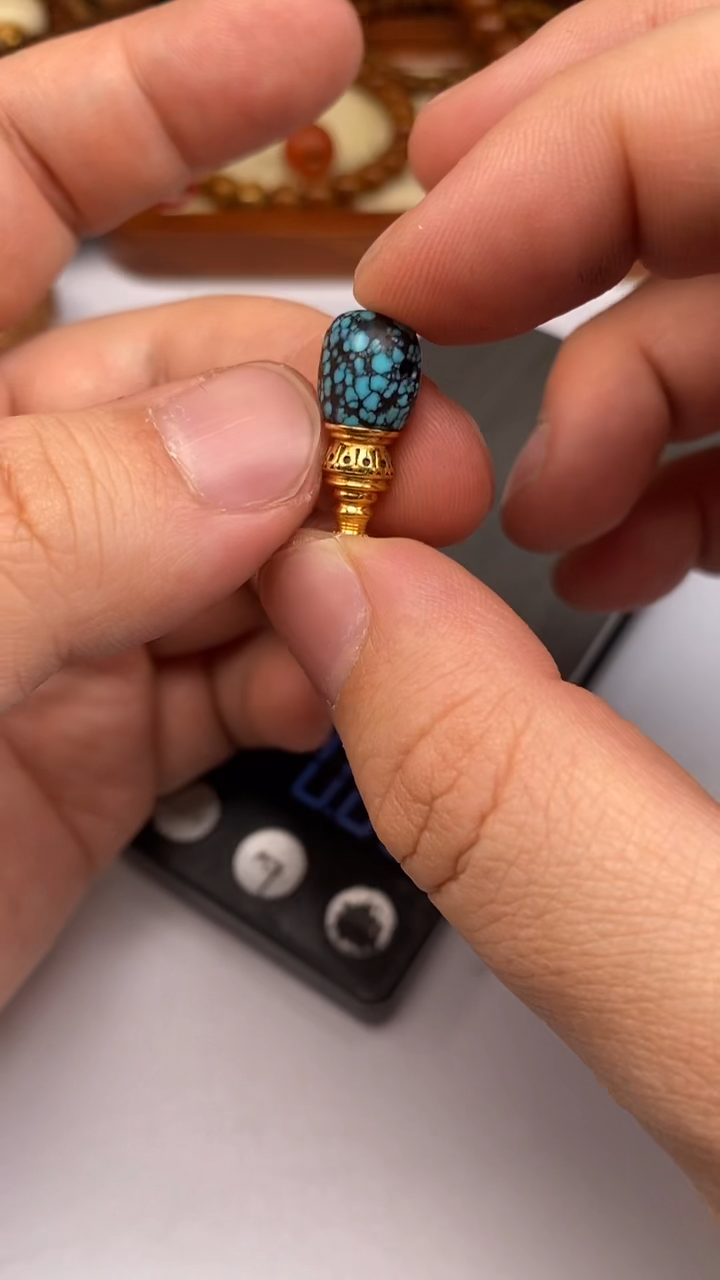 【闪购商品】绿松石三通合金松石三通