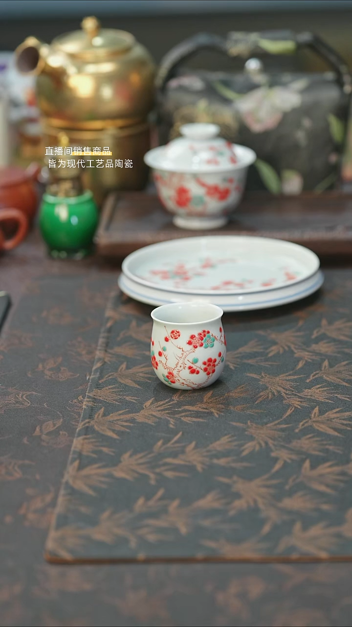 景德镇陶瓷杯碗柴烧多人