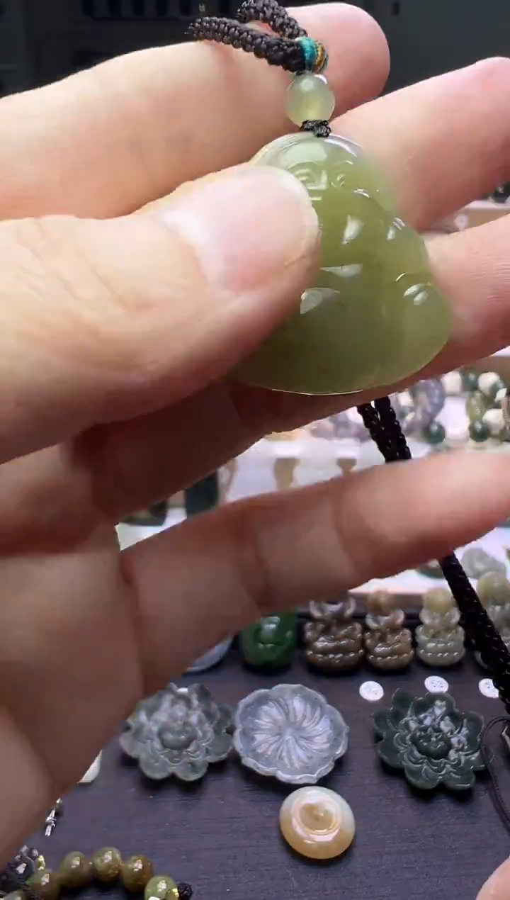 颈饰未镶嵌和田玉167号链接微包容约卡28*28*6