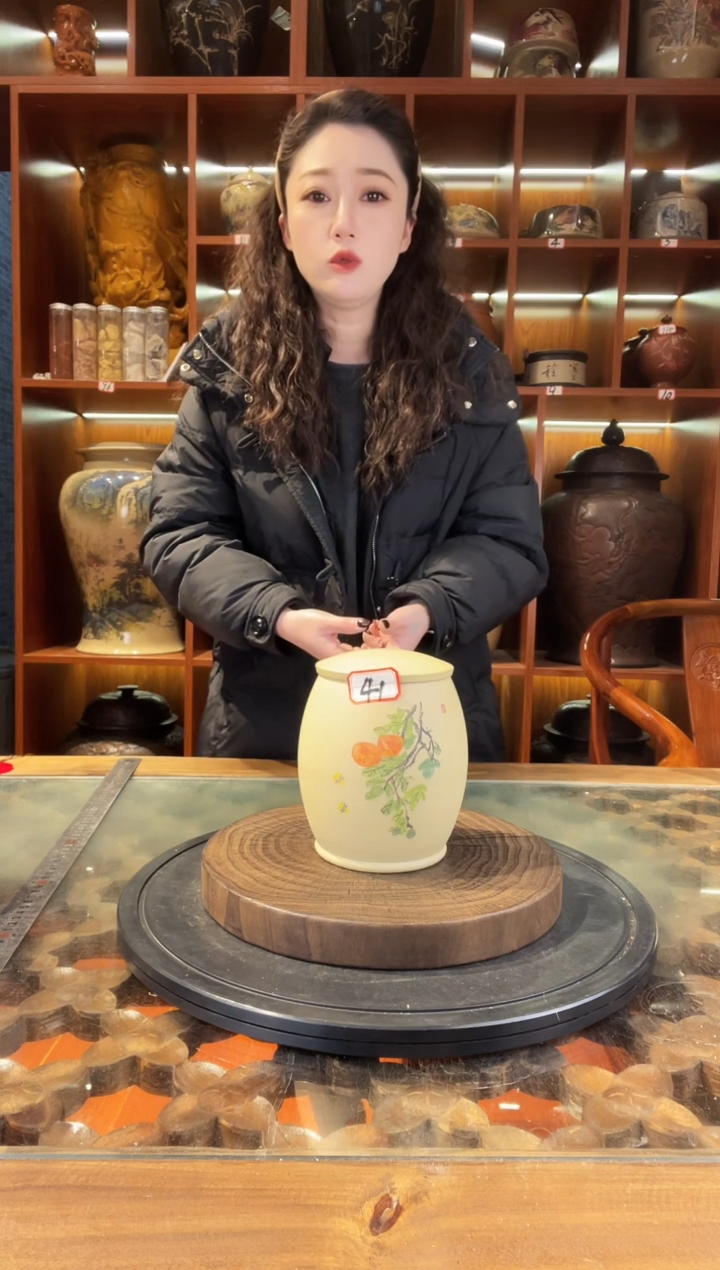 【闪购商品】缸云南建水紫陶白泥小茶罐@41