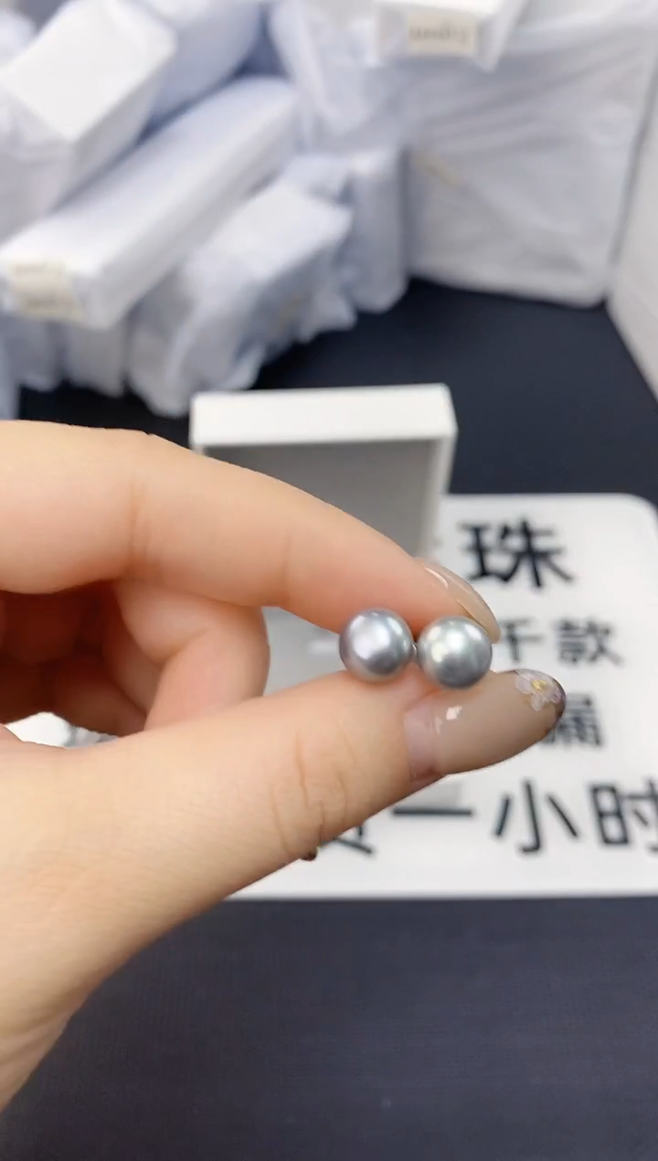 未镶嵌耳饰淡水珍珠ed1001
