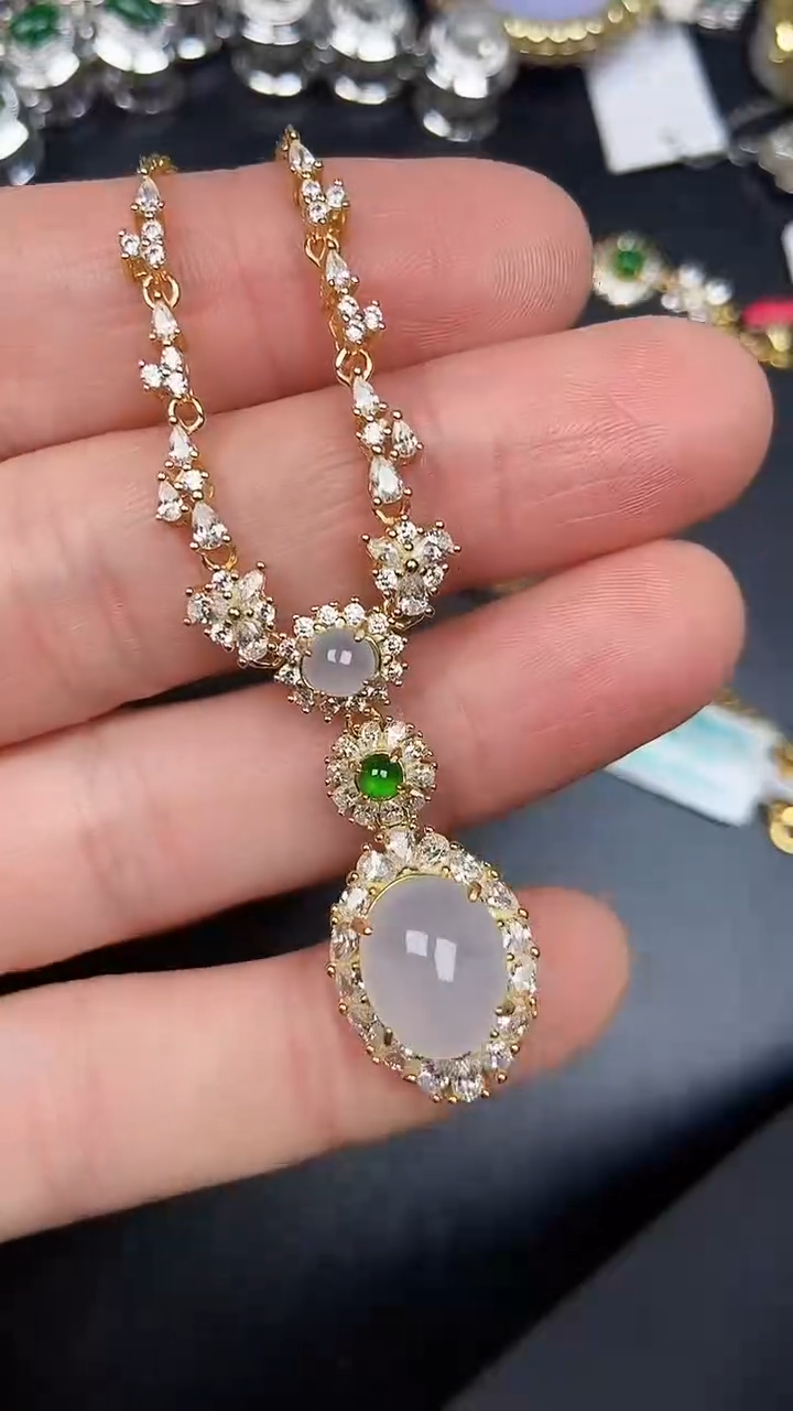 银S925镶嵌戒指翡翠3000