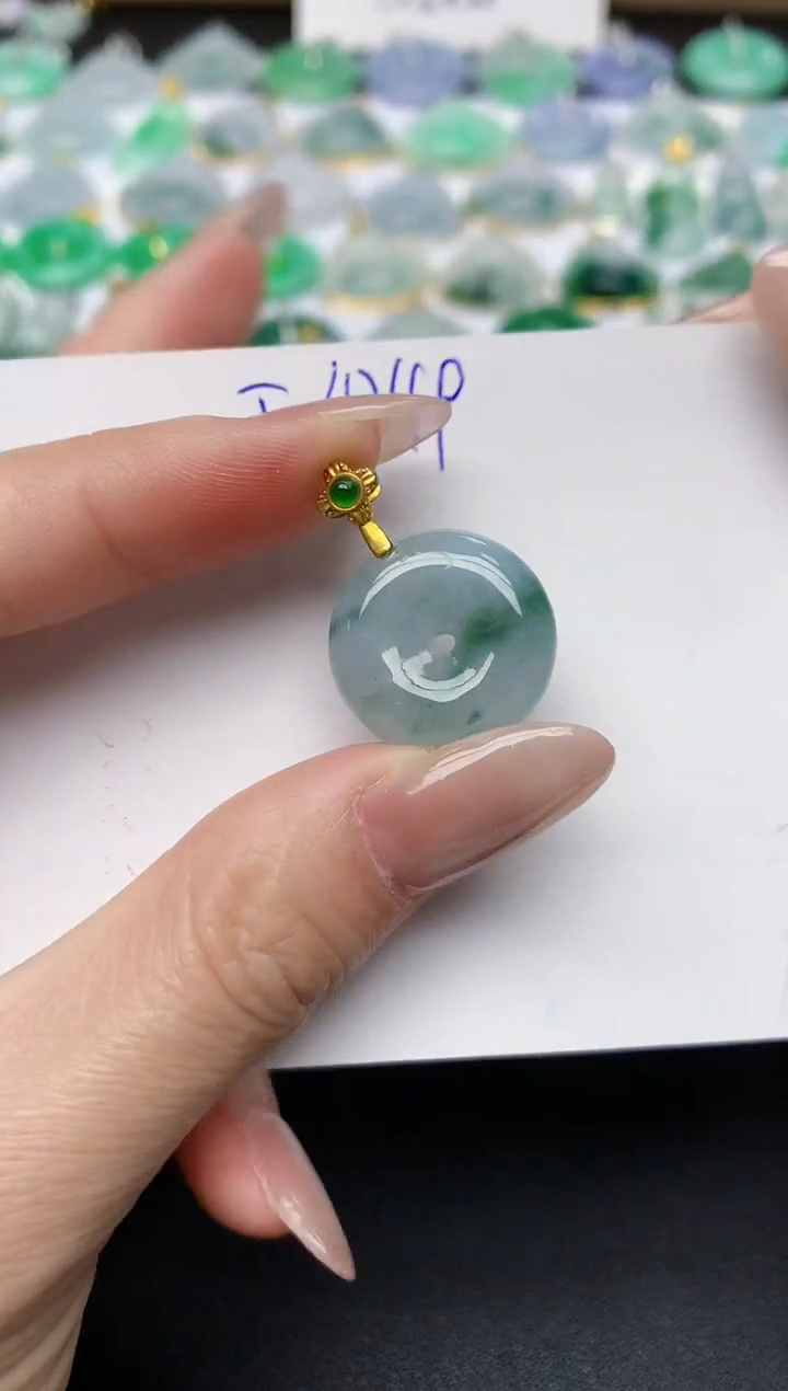 颈饰未镶嵌翡翠天然缅甸A货翡翠百元以上9元证书费自理