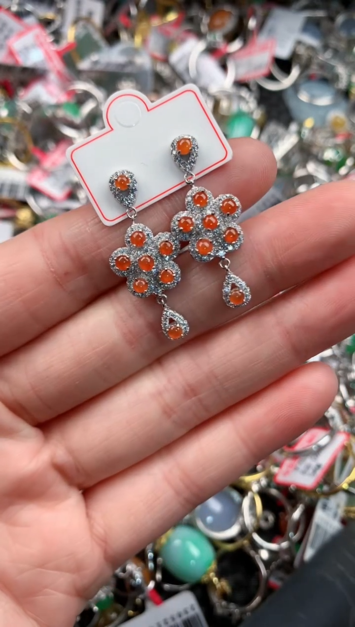 银S925镶嵌戒指翡翠999                  2