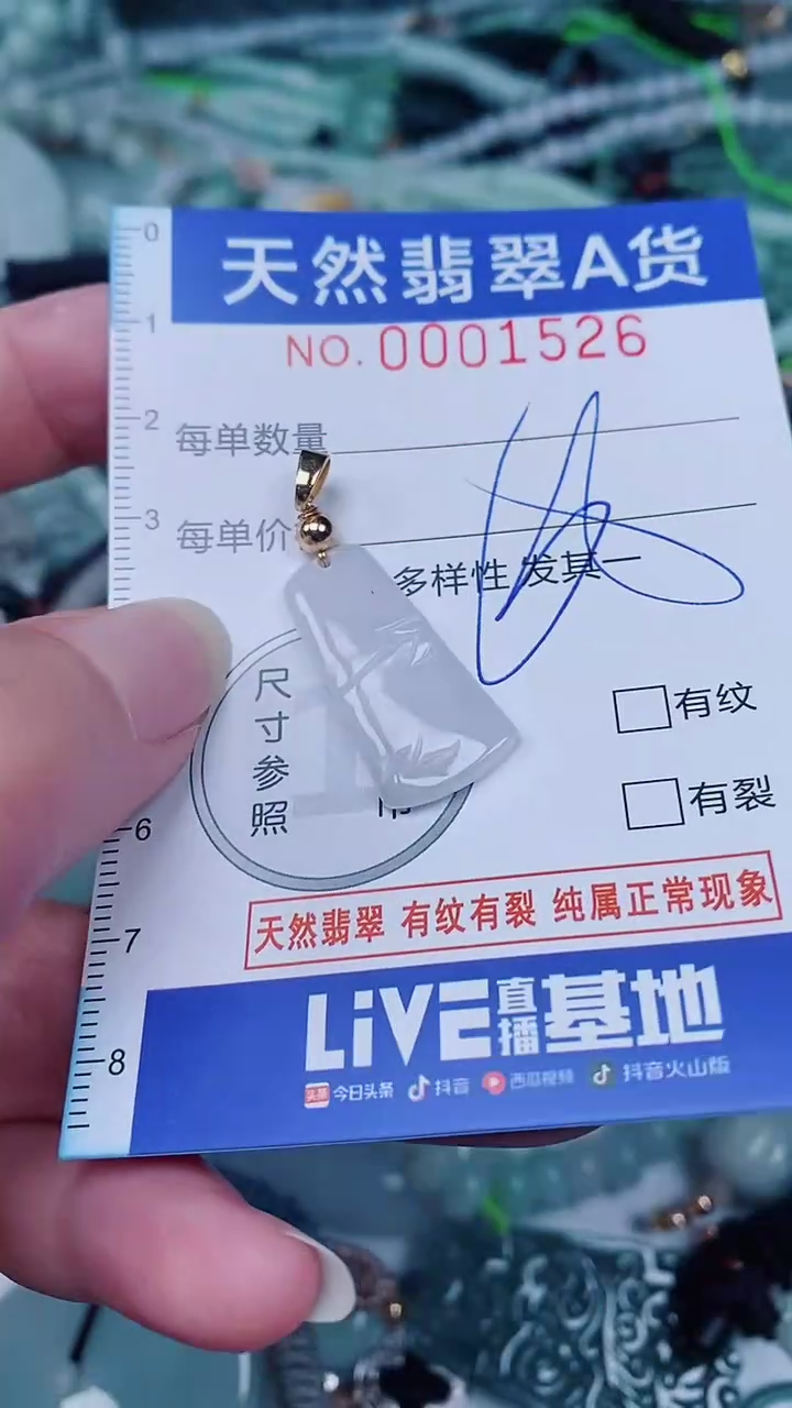 翡翠未镶嵌颈饰00001526