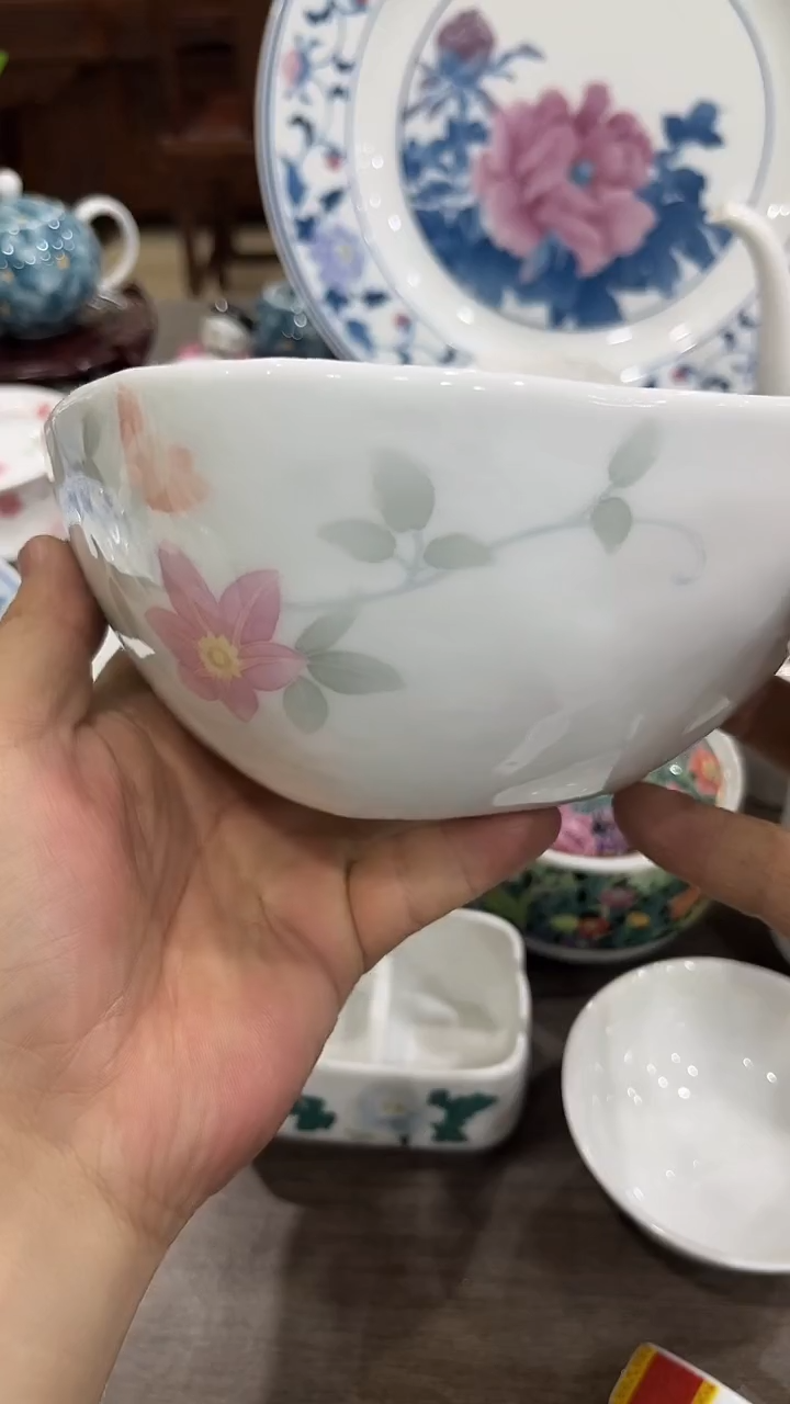 16厘米湖南醴陵釉下五彩陶瓷