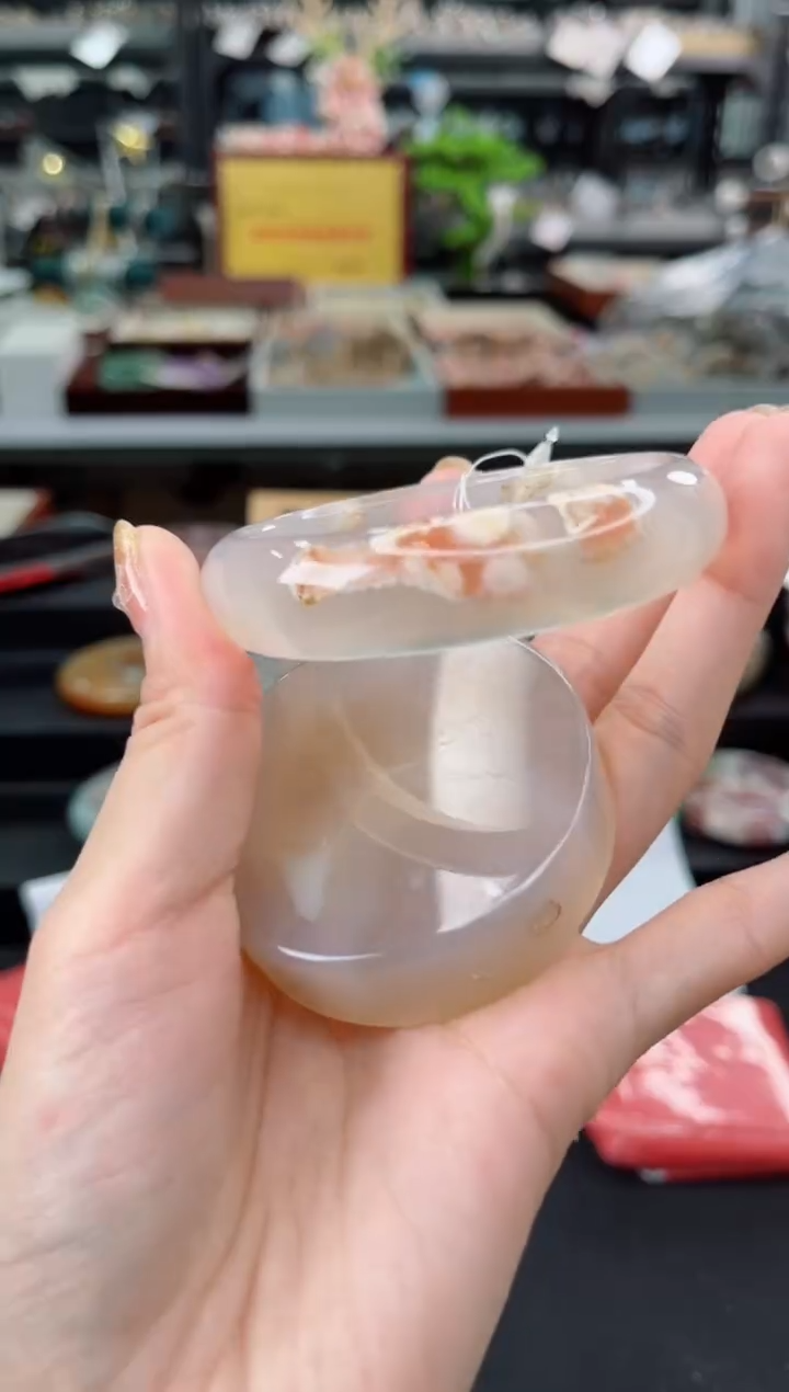 【闪购商品】石英质玉手镯未镶嵌57圈口（赠品镯心）3570168