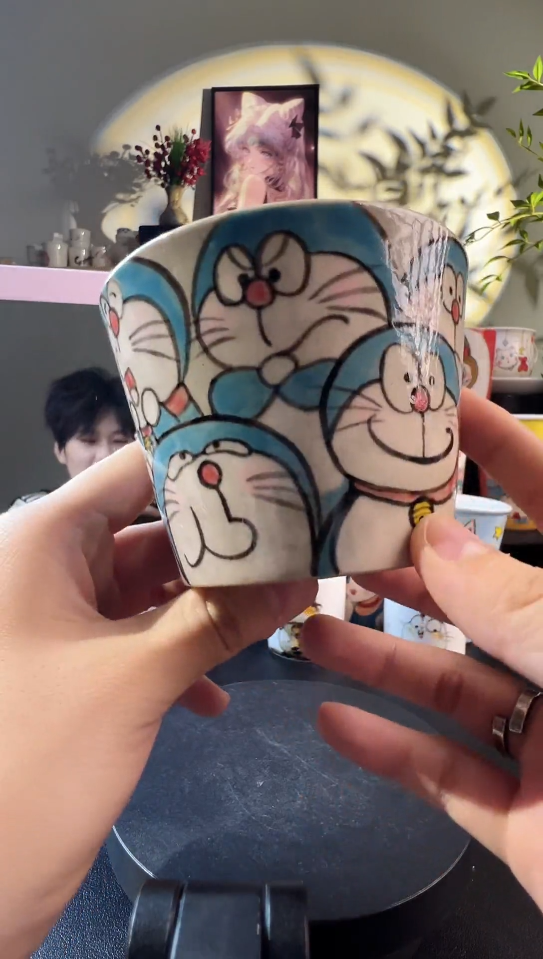 【闪购商品】摆件纯手工手绘陶瓷小杯杯