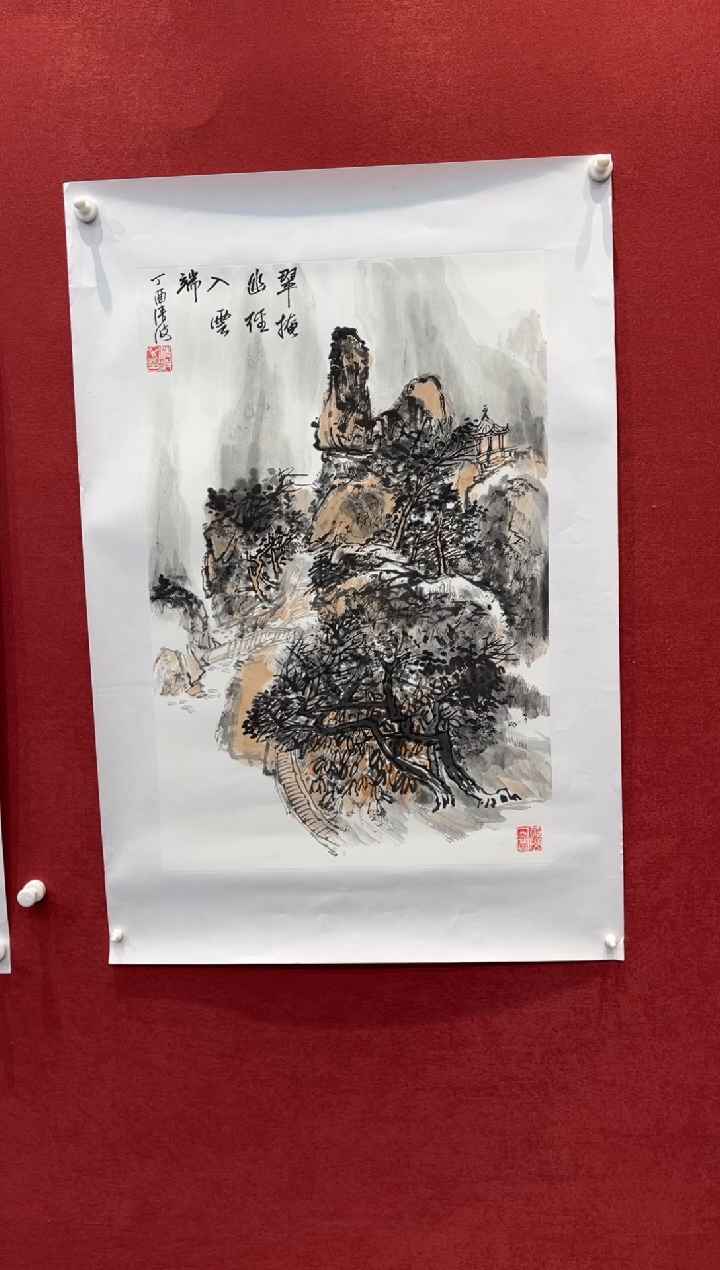 【闪购商品】国画山水-四开三-托底
