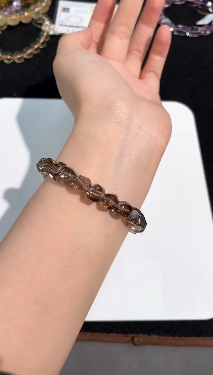 水晶手链未镶嵌48号茶水随切款单圈