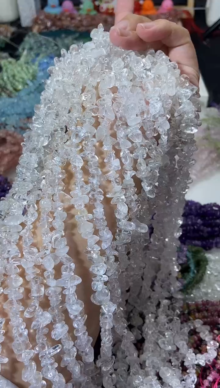 水晶珠宝半成品未镶嵌白水晶