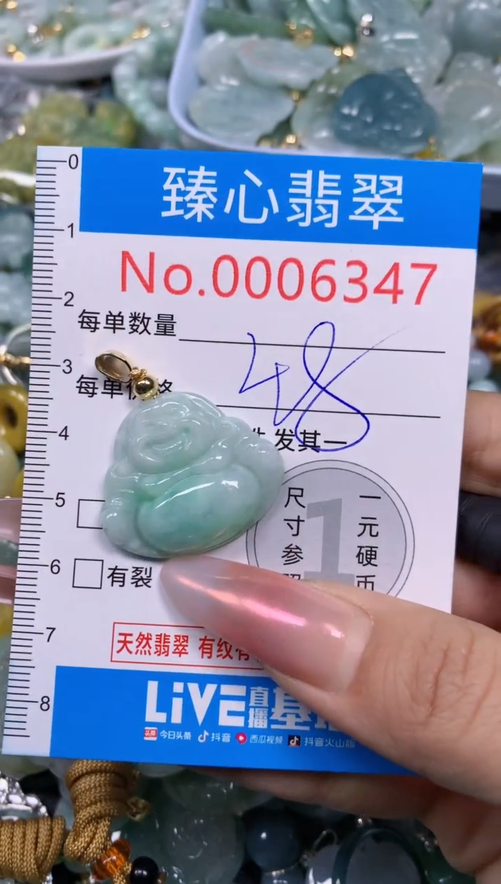 【闪购商品】翡翠颈饰未镶嵌含绳0006347