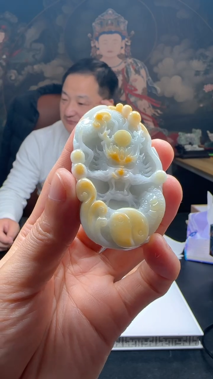 【闪购商品】定制翡翠未镶嵌L-@@QJSX12296