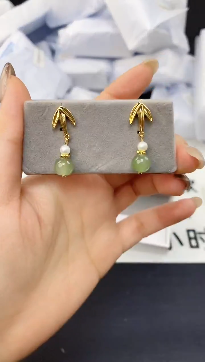 未镶嵌耳饰淡水珍珠ed1089