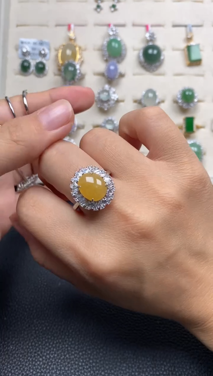 【闪购商品】翡翠戒指银S925镶嵌11111