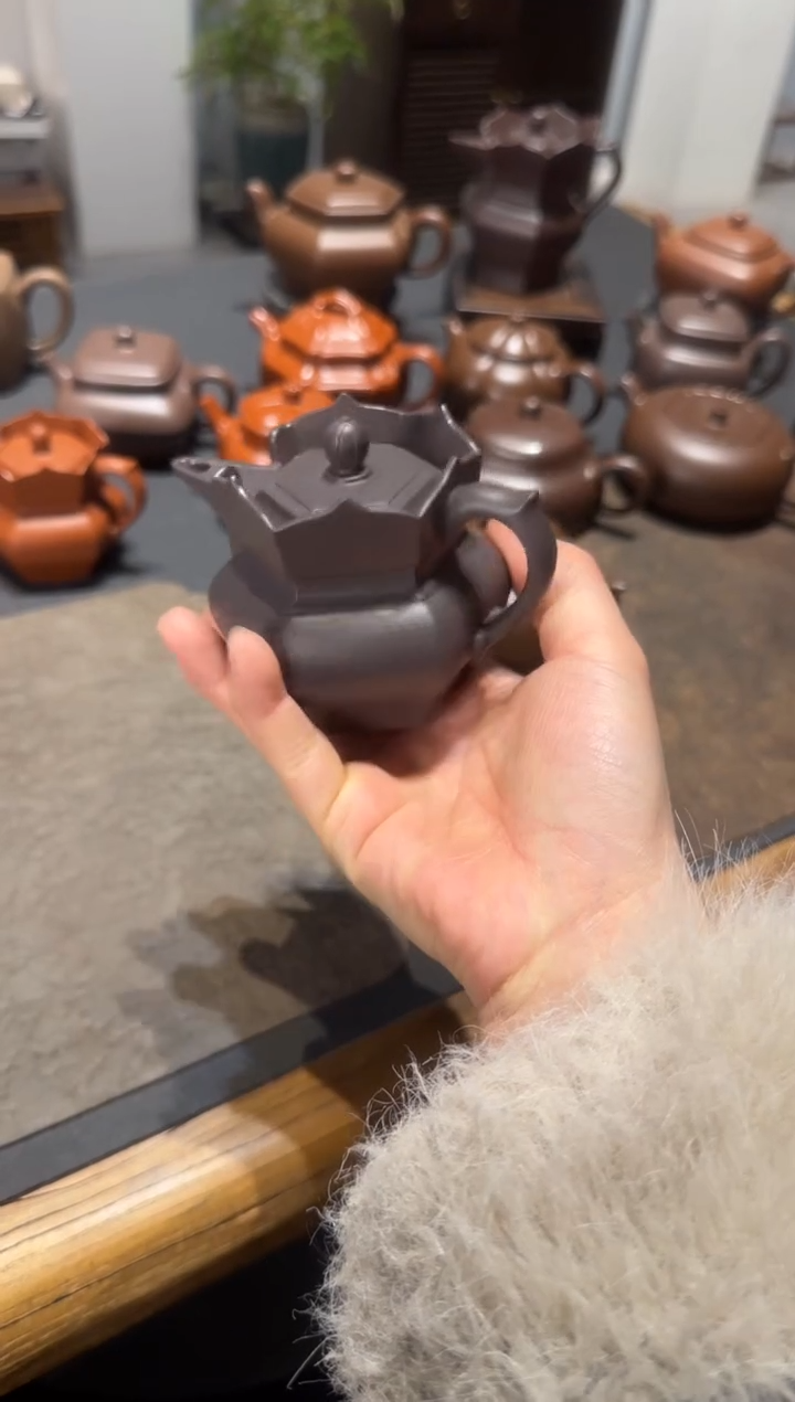 【闪购商品】紫砂茶壶天青小僧帽