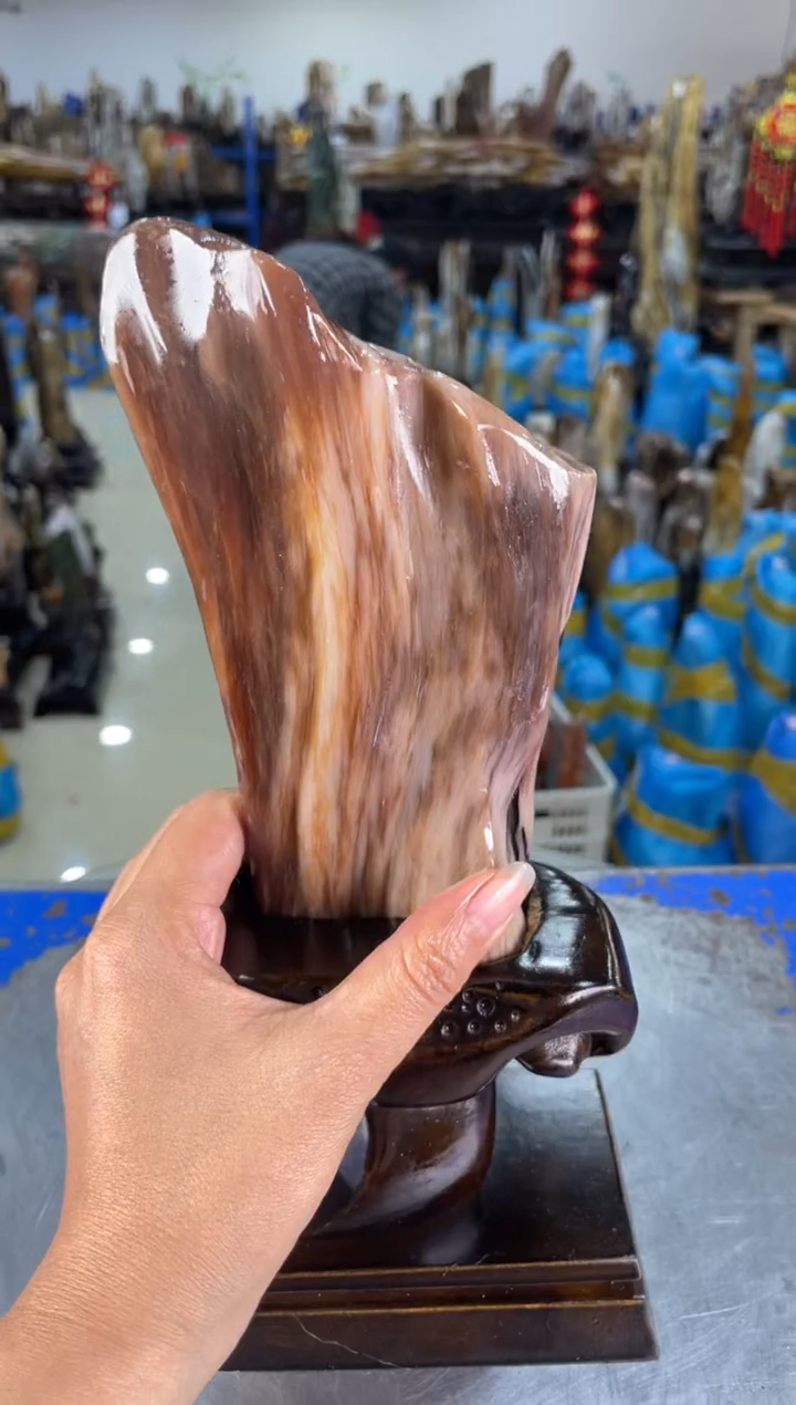 【闪购商品】硅化玉摆件未镶嵌35