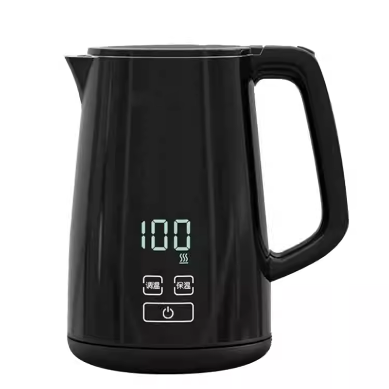 1.7L电热水壶智能数显家用大容量自动断电防烧干烧水壶F552