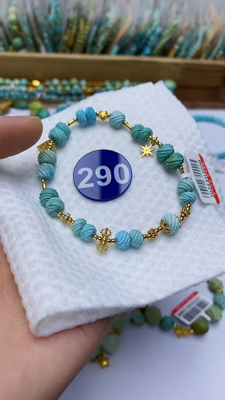 【闪购商品】绿松石手串银S925镶嵌290