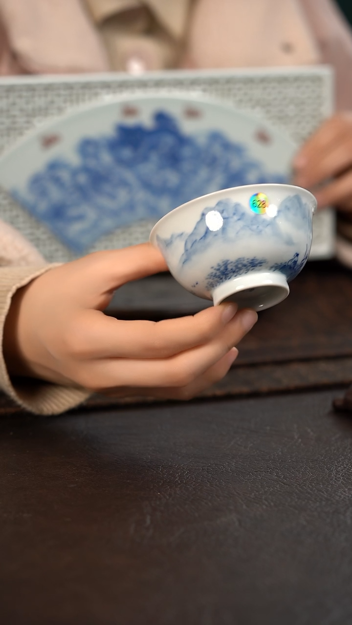 【闪购商品】杯628号HLX陶瓷山水小普洱杯