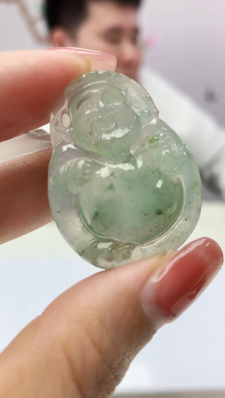 定制翡翠未镶嵌888xm-毛货挂件49