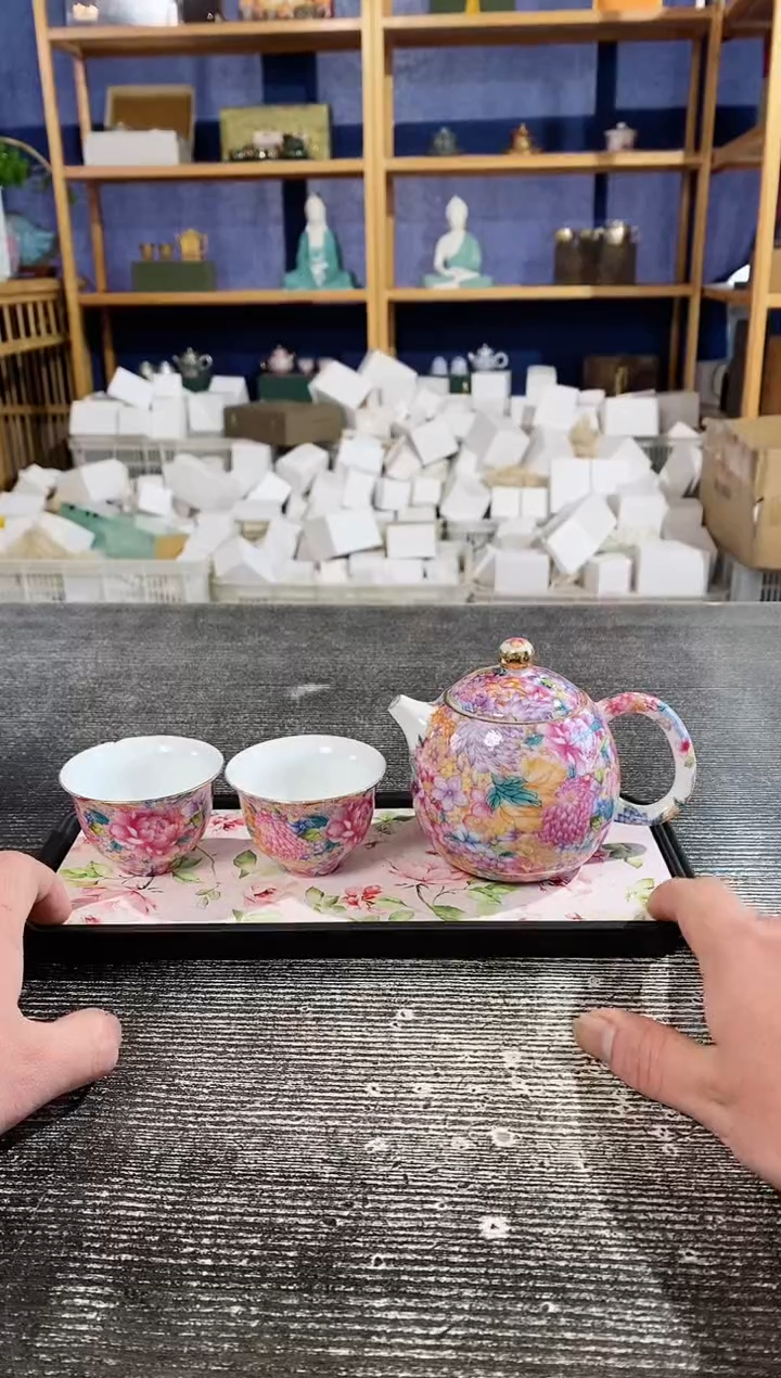 【闪购商品】其他万花龙蛋壶+2杯+粉盘