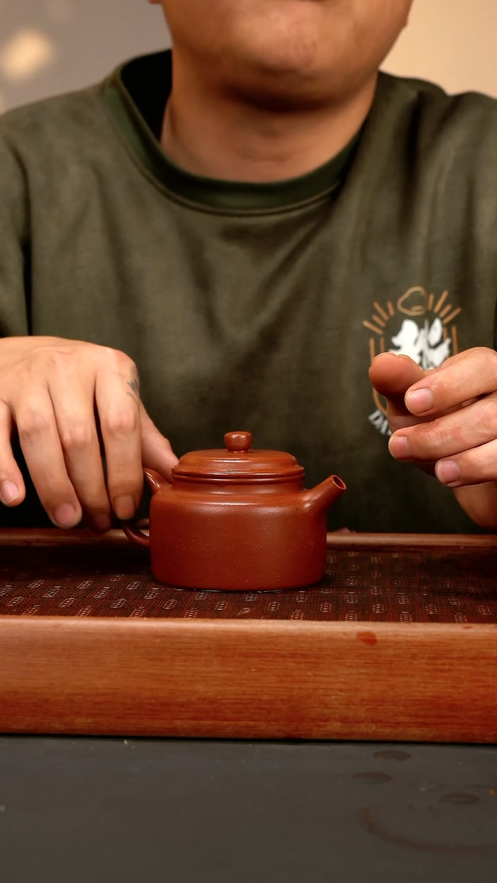 【闪购商品】紫砂茶壶sy 红降坡 德钟