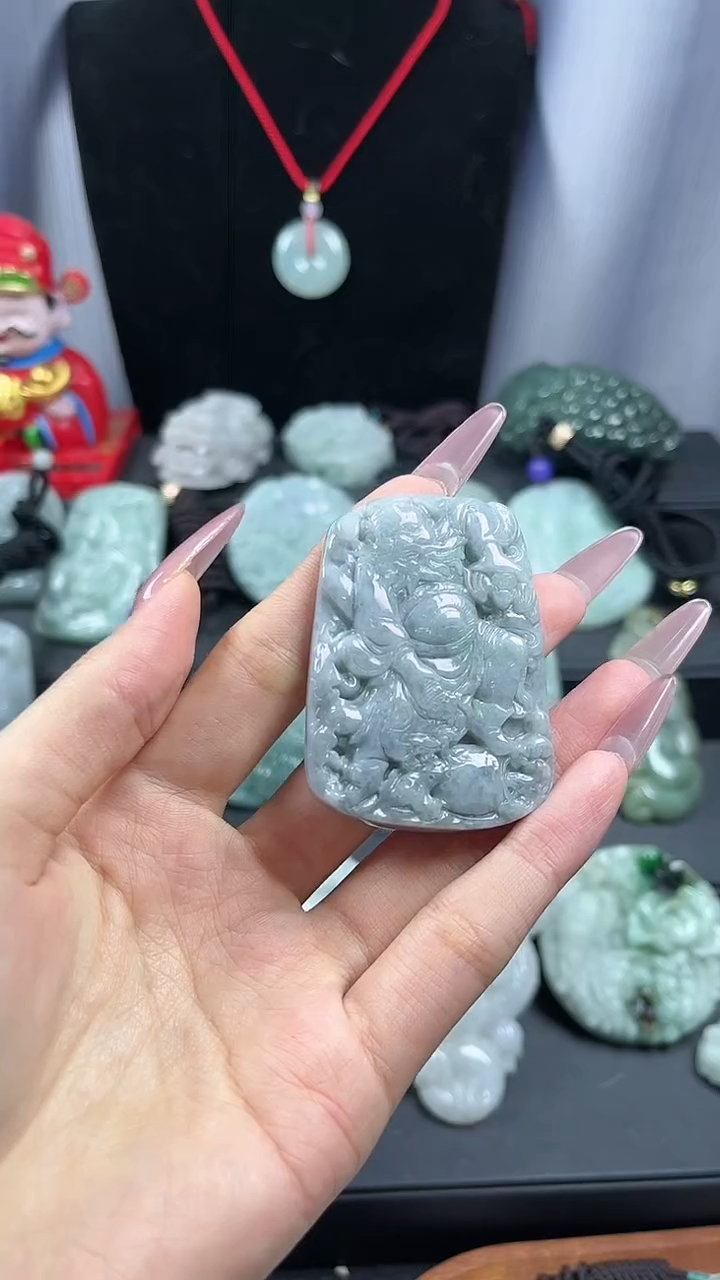 【闪购商品】翡翠颈饰未镶嵌钟馗
