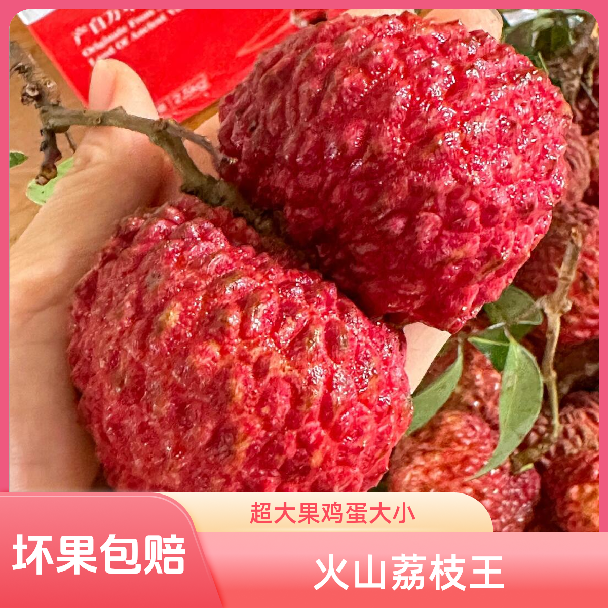 荔枝王当季新鲜海南紫娘喜红大果顺丰空运爆甜多汁核小解渴