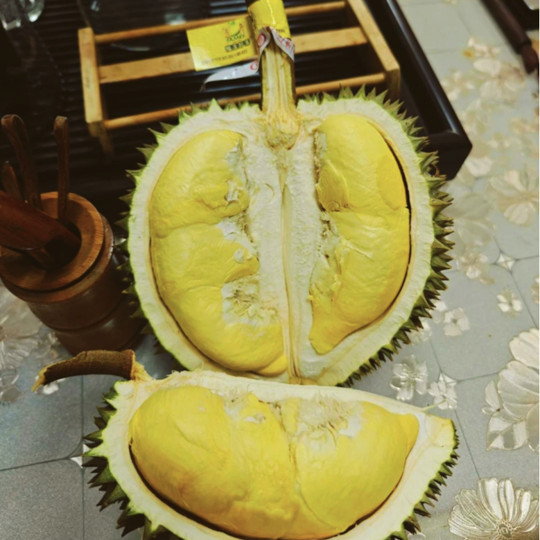 【陈灵岳甄选】泰国鲜果长柄干尧榴莲一颗（开口果包4房） 一物一称