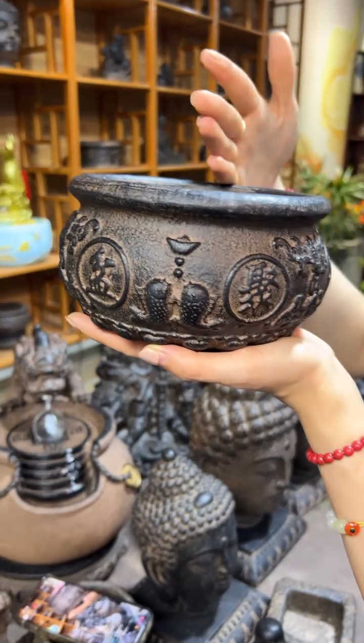 陶土【火山泥】聚宝盆