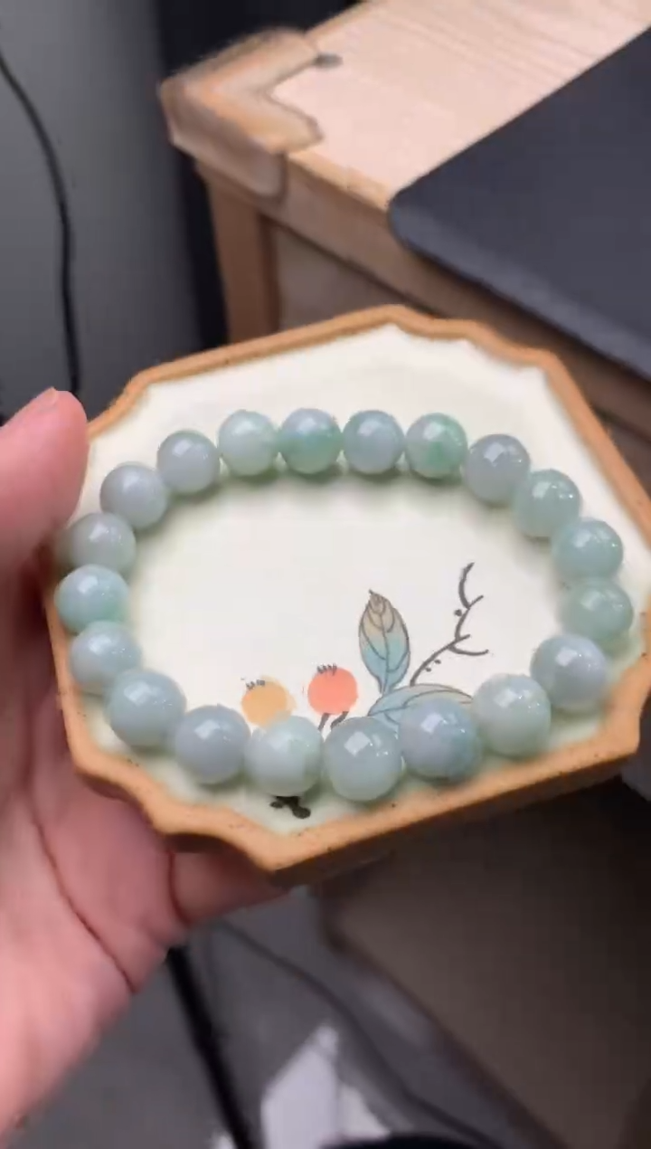 【闪购商品】翡翠手链未镶嵌天然翡翠手串98