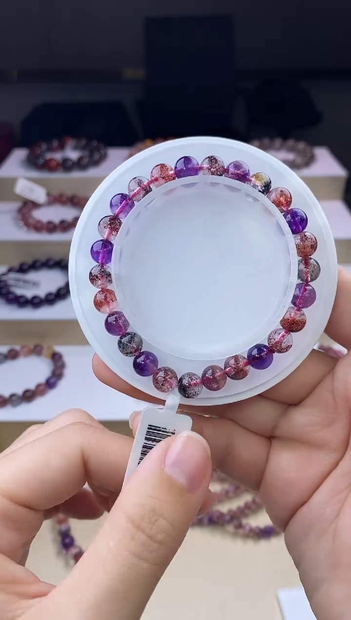 【闪购商品】水晶手链未镶嵌黑加仑超七7m+