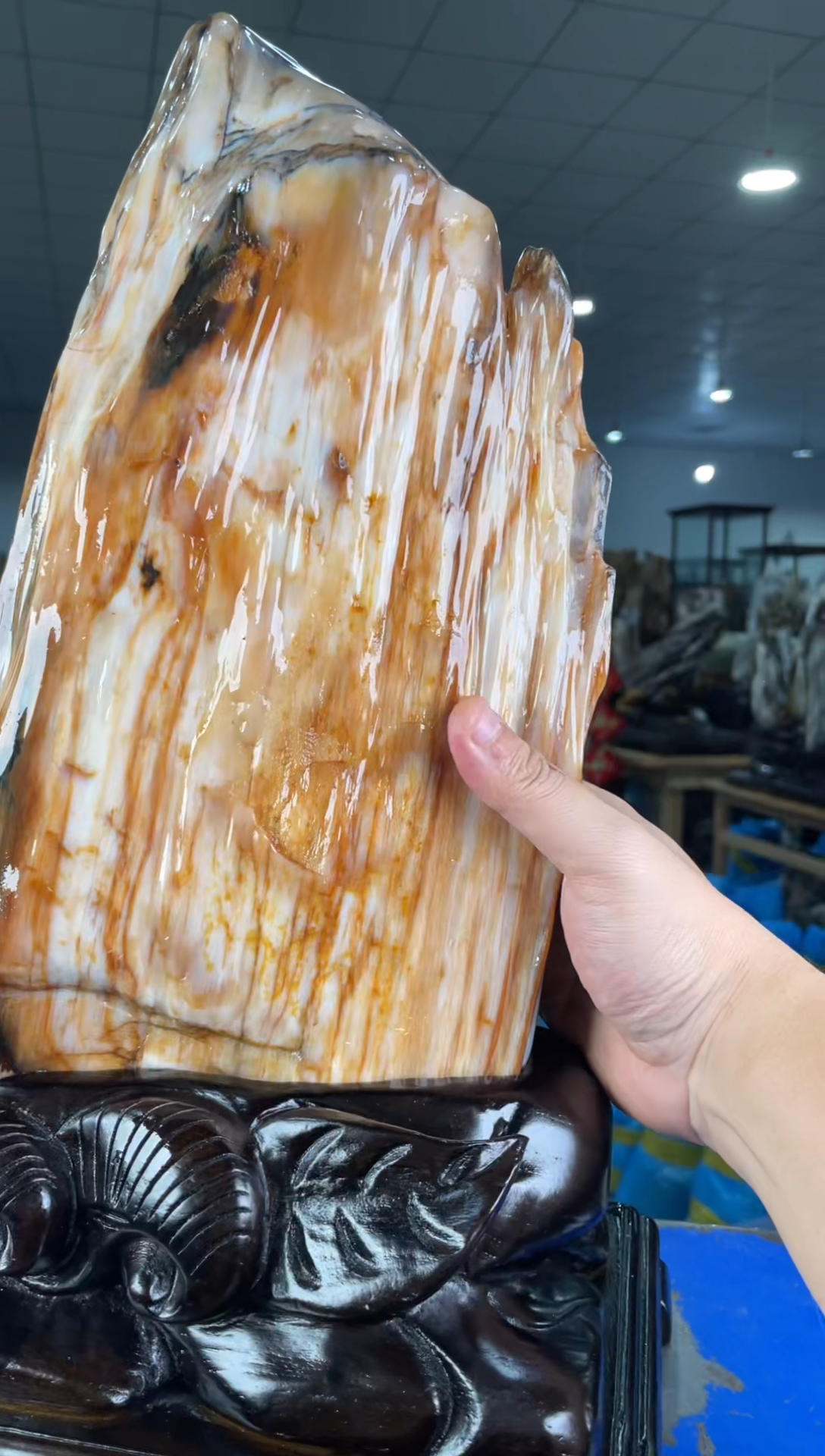 【闪购商品】硅化玉摆件未镶嵌44