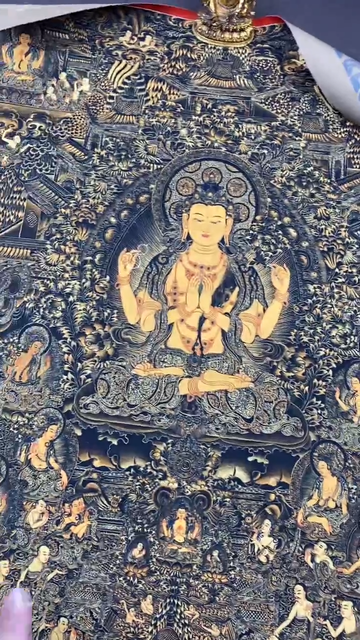 卷轴画王姬藏传唐卡艺术品