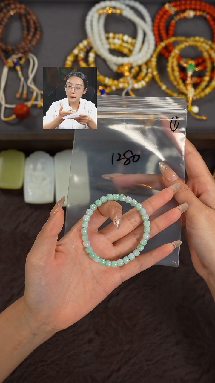 未镶嵌手串翡翠小**柒若雨臣品质回血