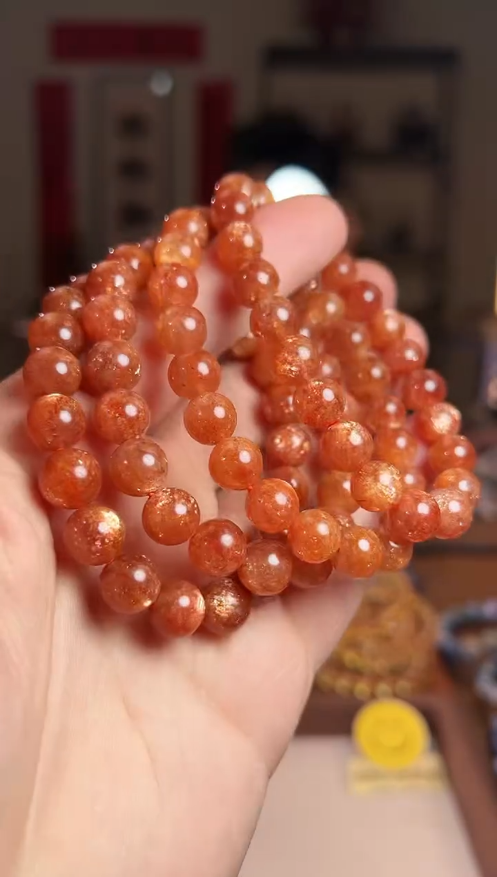 【闪购商品】日光石手串未镶嵌9+mm金太阳手串（多样性发其一）