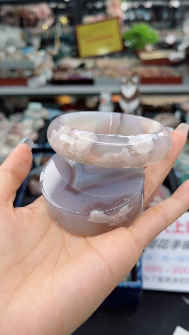 【闪购商品】石英质玉手镯未镶嵌61圈口（赠品镯心）1571737