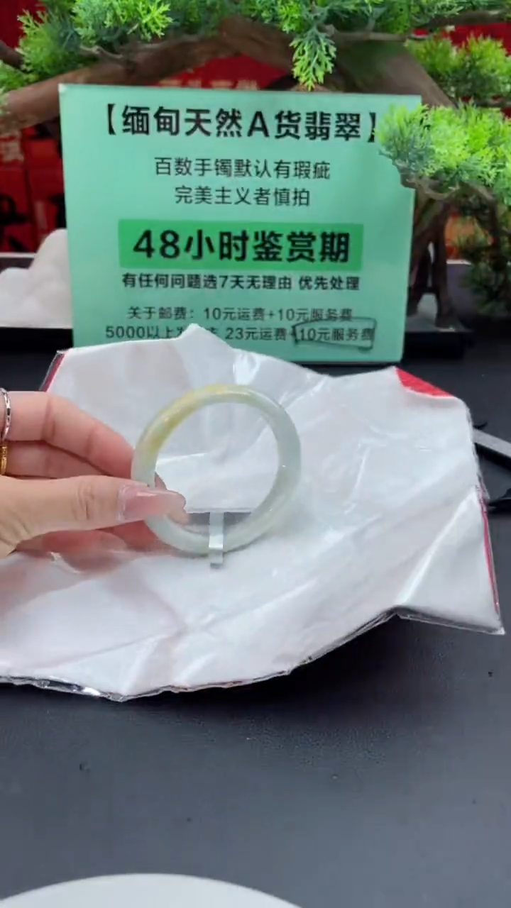 【闪购商品】翡翠手镯（贵妃镯）未镶嵌翡翠手镯（微瑕）4