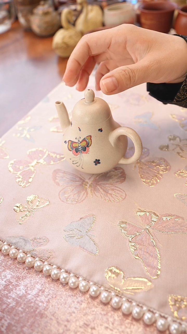 茶壶紫砂白玉段思婷