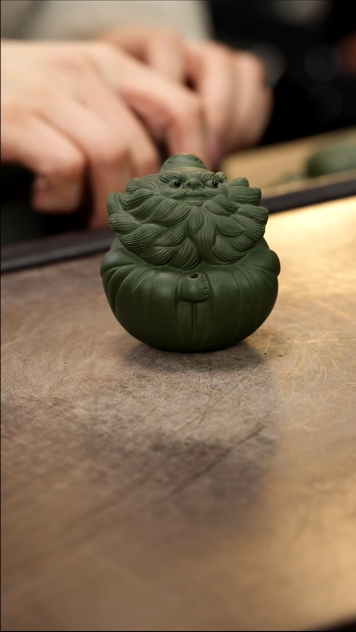 紫砂茶宠紫砂钟馗香插