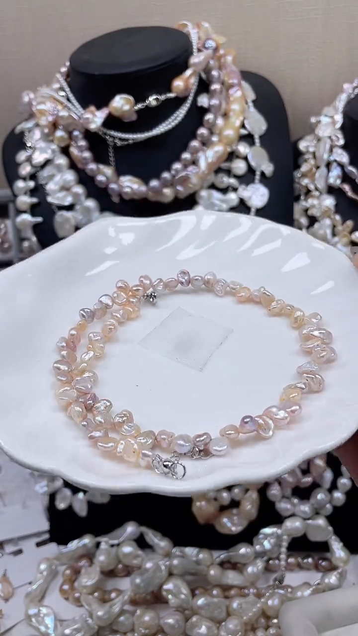 未镶嵌项链淡水珍珠【纯恬饰品】